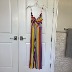 Folkha Colorful Striped Jumpsuit Small